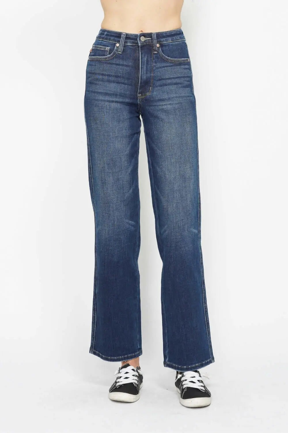 Trendsi Jeans Dark / 0/24 Judy Blue Full Size High Waist Tummy Control Jeans Judy Blue Full Size High Waist Tummy Control Jeans