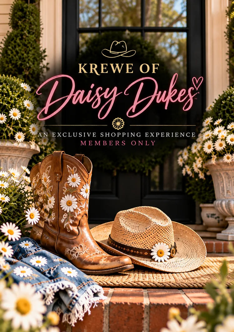 Krewe of Daisy Dukes boots mobile hero