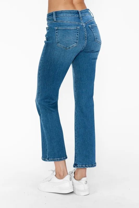 bytos Full Size Cat's Whiskers Mid Rise Ankle Jeans - Medium by Trendsi from FREYA’S CLOSET