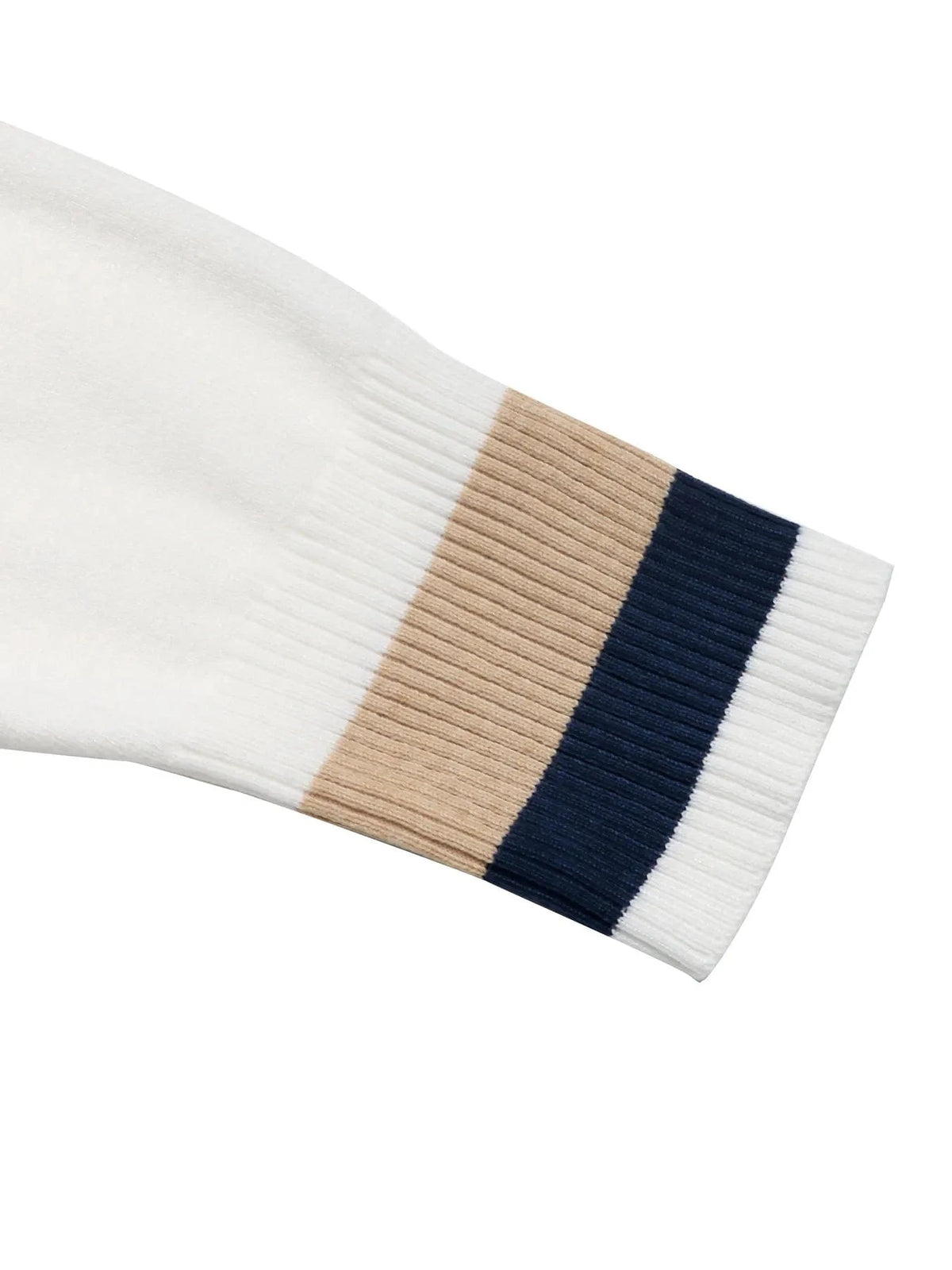 Trendsi Color Block Round Neck Sweater with Ribbed Trim