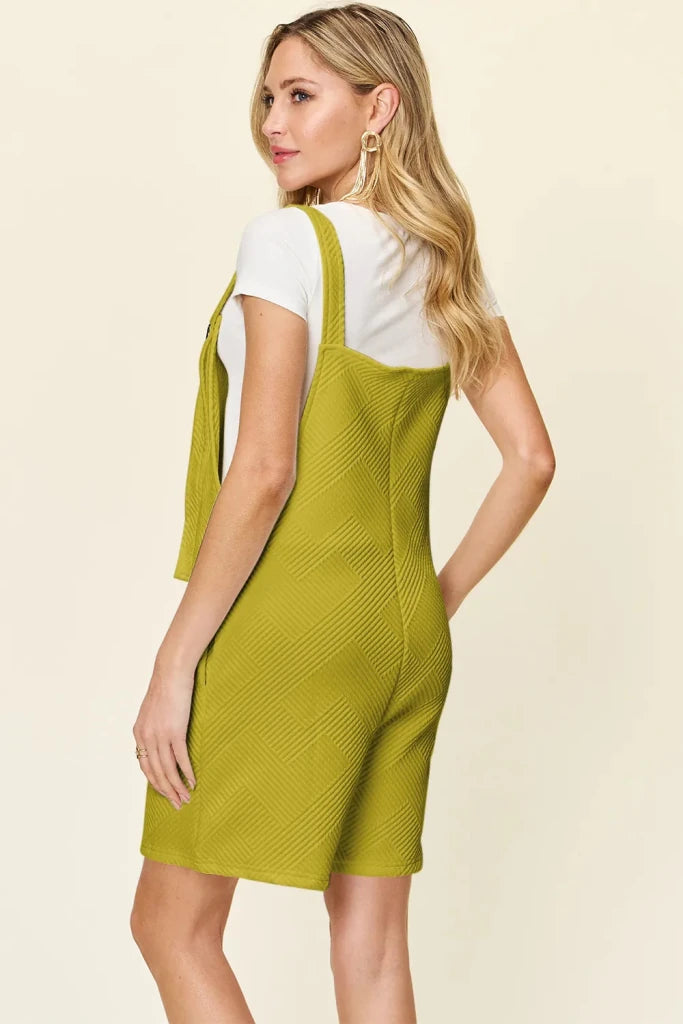 Double Take textured sleeveless romper, alternate product image