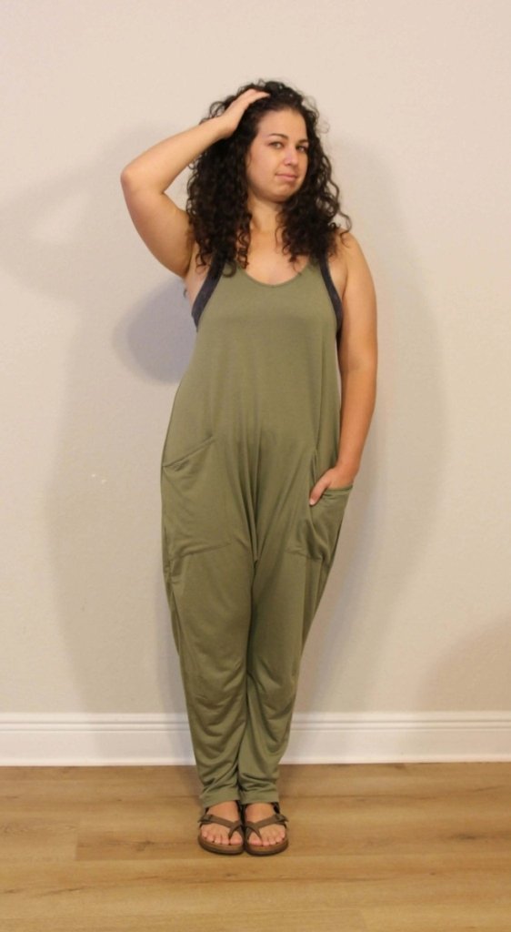 Double Take Full Size V - Neck Sleeveless Jumpsuit with Pockets - Black by Trendsi from FREYA’S CLOSET