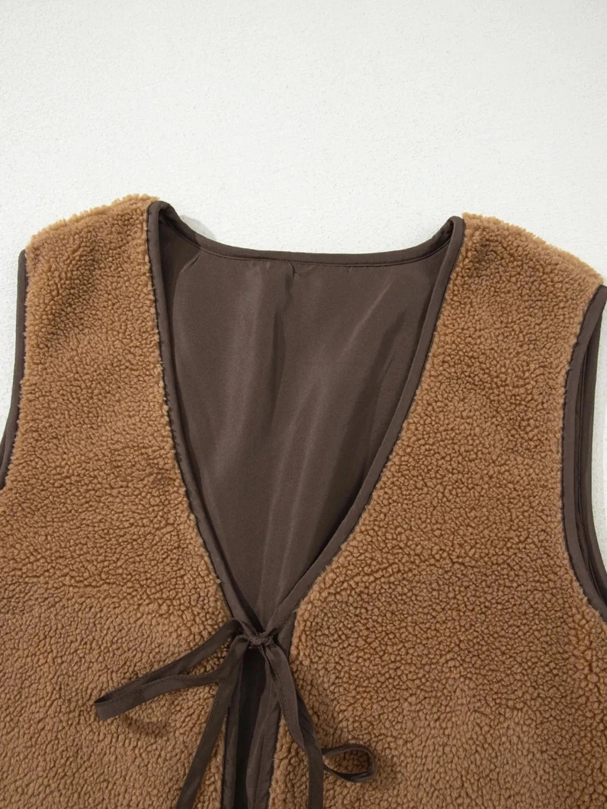 Trendsi Shirts and Blouse Double Tied Front Vest Coat