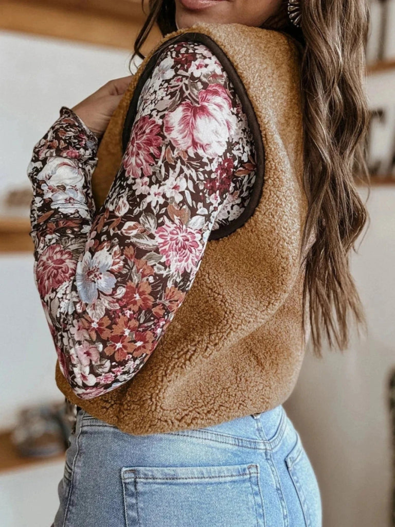 Double Tied Front Vest Coat - Light French Beige by Trendsi from FREYA’S CLOSET