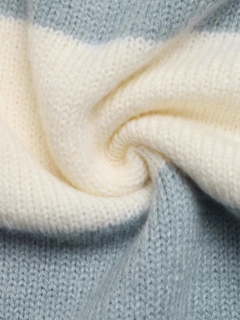 Drawstring Zip Up Striped Cardigan - Apricot by Trendsi from FREYA’S CLOSET