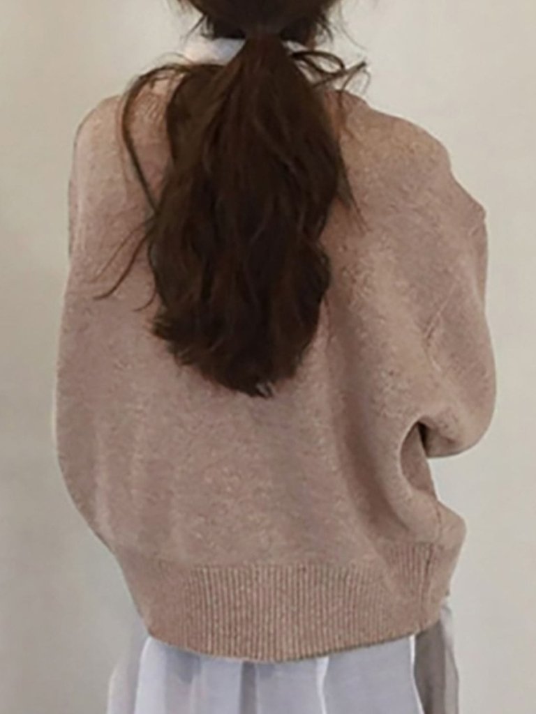 Dropped Shoulder Buttoned Cardigan - Khaki by Trendsi from FREYA’S CLOSET