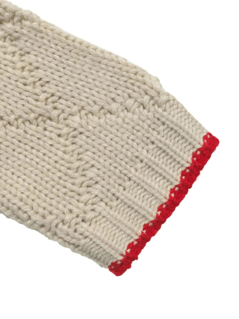 Fish Pattern Round Neck Sweater - Apricot by Trendsi from FREYA’S CLOSET