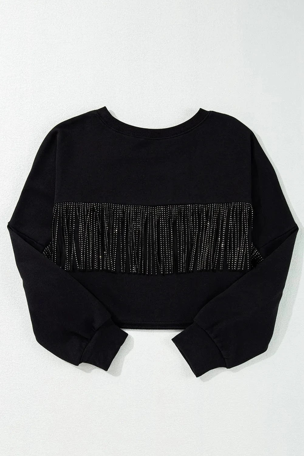 Trendsi Shirts and Blouse GAME DAY Fringe Long Sleeve Sweatshirt