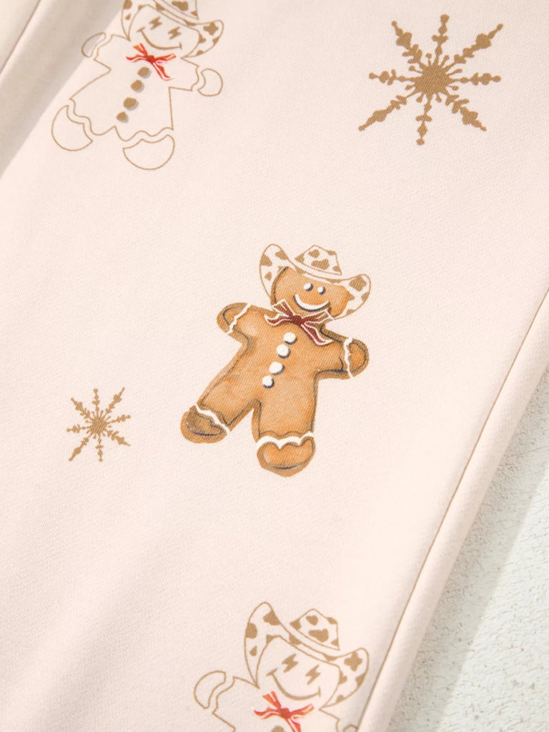 GINGERBREAD BAKERY Christmas Long Sleeve Top and Pants 2pcs Set - Eggshell by Trendsi from FREYA’S CLOSET