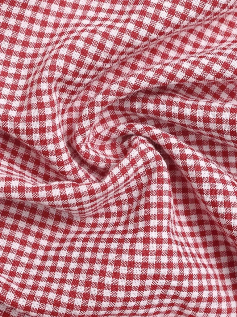 Gingham Halter Neck Cami Top - Red by Trendsi from FREYA’S CLOSET