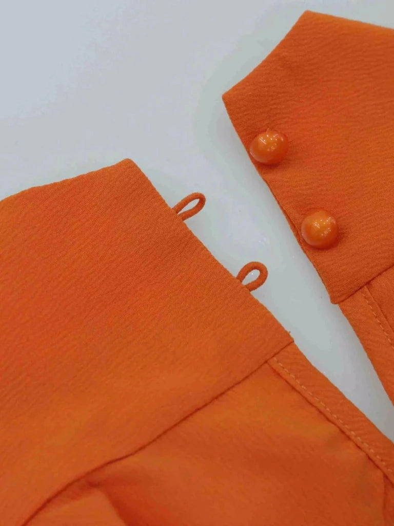 Halter Neck Sleeveless Mini Dress - Tangerine by Trendsi from FREYA’S CLOSET