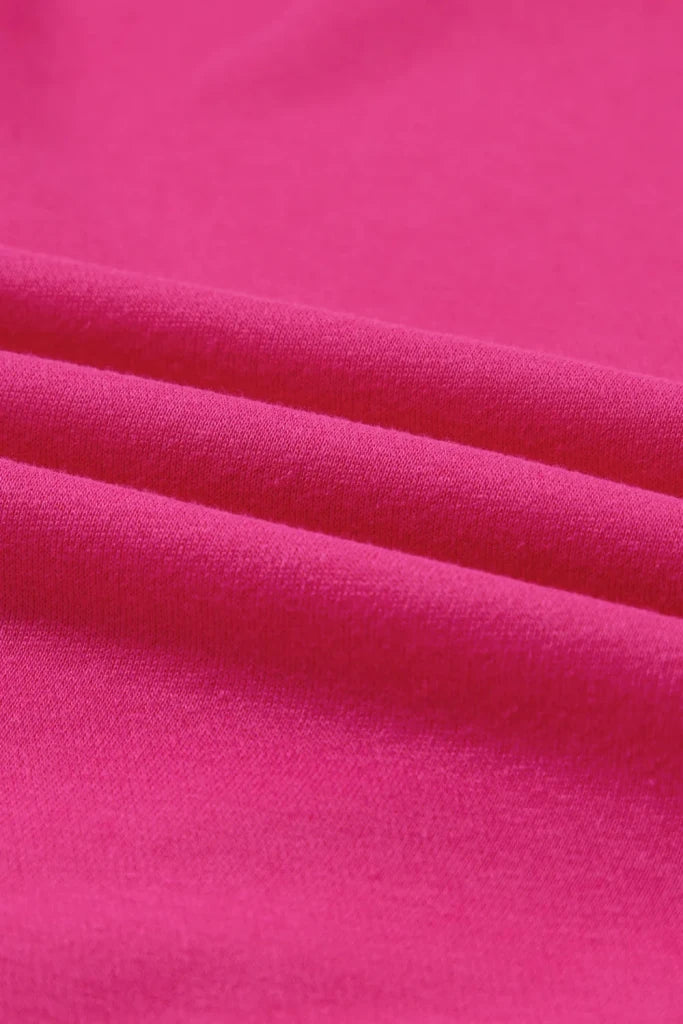 Heart Patch Long Sleeve Sweatshirt - Deep Rose by Trendsi from FREYA’S CLOSET