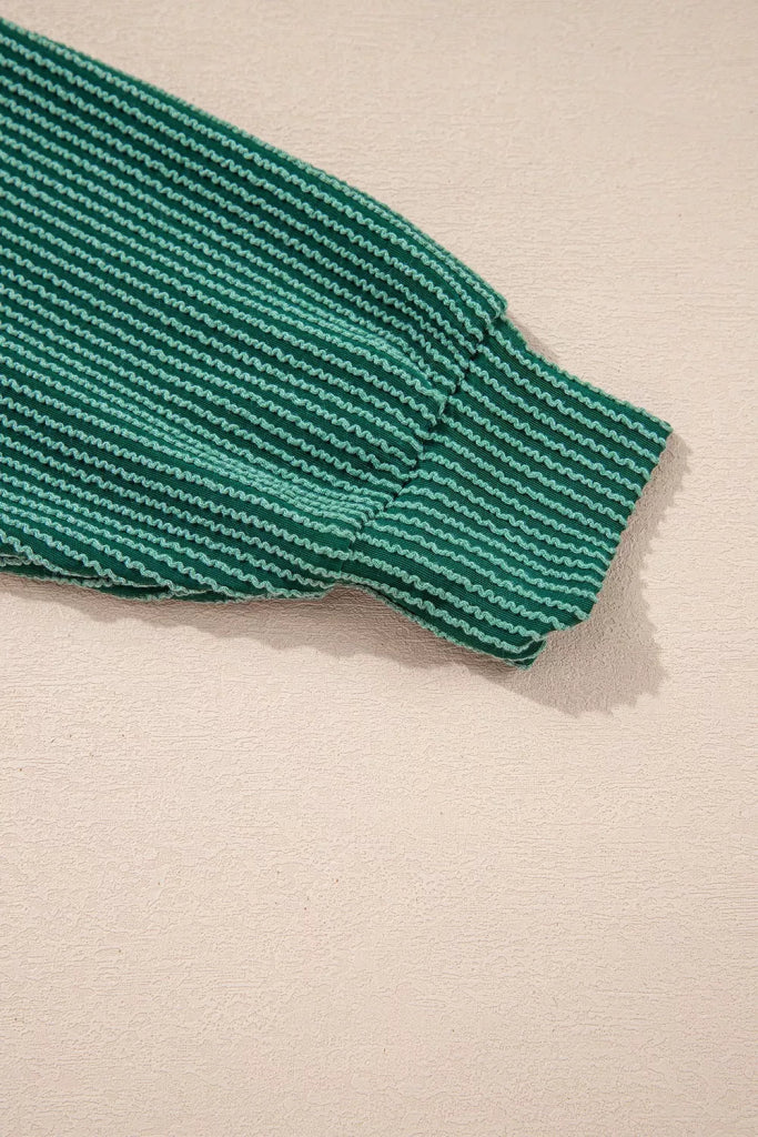 Jolly Christmas Top and Drawstring Pants Set - Dark Green by Trendsi from FREYA’S CLOSET