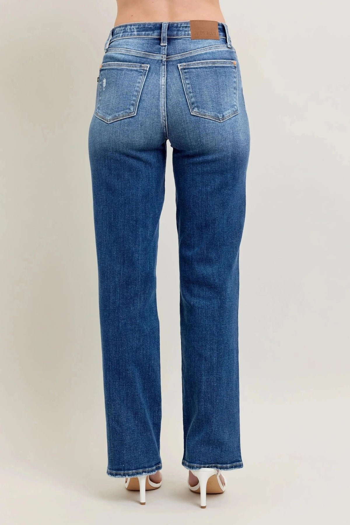 Trendsi Jeans Judy Blue Full Size High Waist 90's Straight Leg Jeans Plus Size