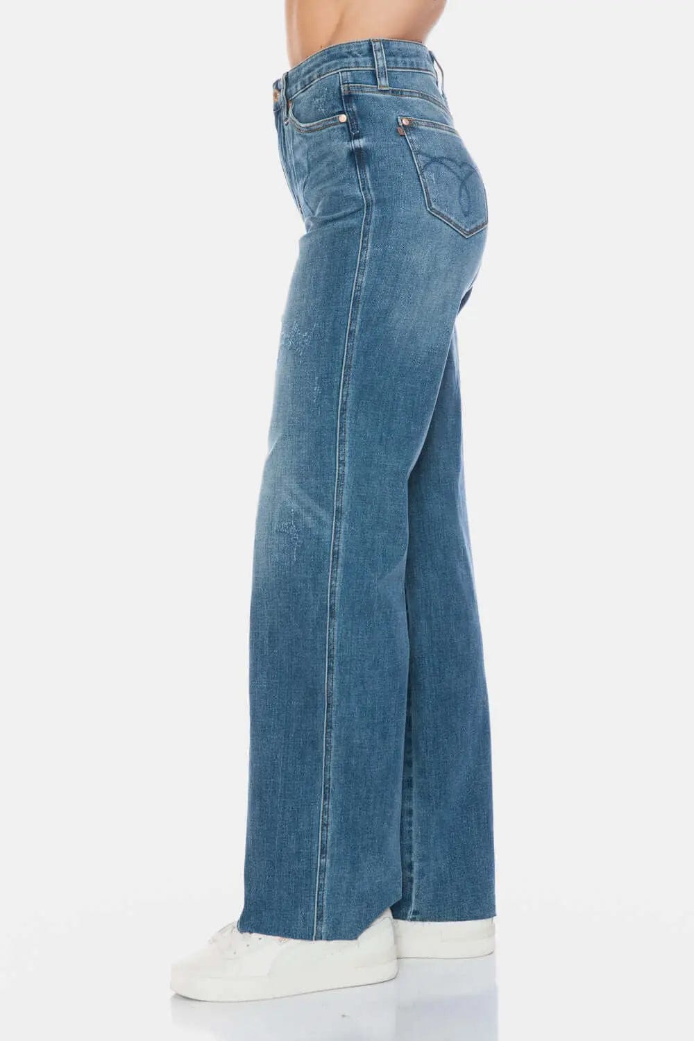Trendsi Jeans Judy Blue Full Size Tummy Control Cut Raw Hem Straight Jeans