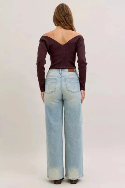 Judy Blue High Waist Column Straight Jeans - MD by Trendsi from FREYA’S CLOSET