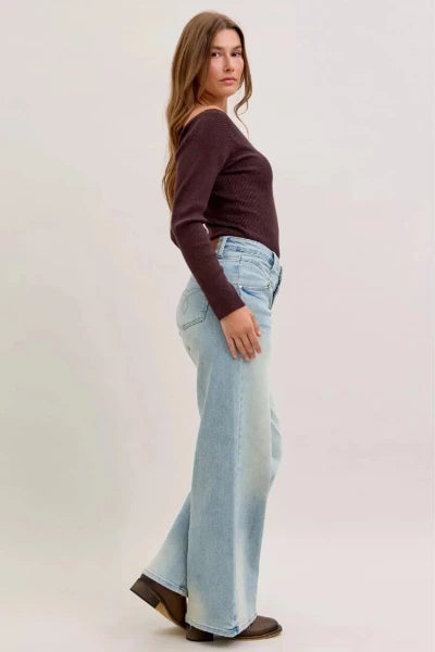Judy Blue High Waist Column Straight Jeans - MD by Trendsi from FREYA’S CLOSET