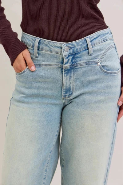 Judy Blue High Waist Column Straight Jeans - MD by Trendsi from FREYA’S CLOSET