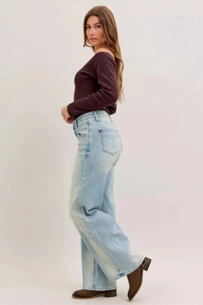 Judy Blue High Waist Column Straight Jeans - MD by Trendsi from FREYA’S CLOSET