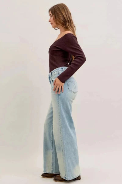 Judy Blue High Waist Column Straight Jeans - MD by Trendsi from FREYA’S CLOSET
