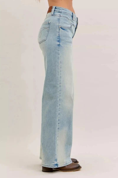 Judy Blue High Waist Column Straight Jeans - MD by Trendsi from FREYA’S CLOSET
