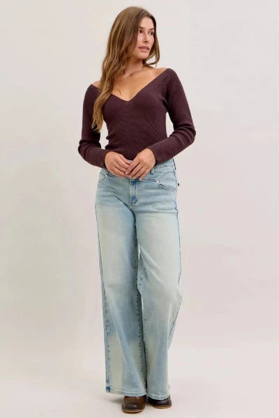 Judy Blue High Waist Column Straight Jeans - MD by Trendsi from FREYA’S CLOSET
