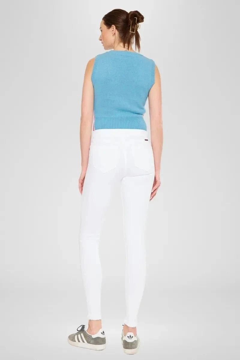Kancan High Rise Super Skinny Jeans - WHITE by Trendsi from FREYA’S CLOSET