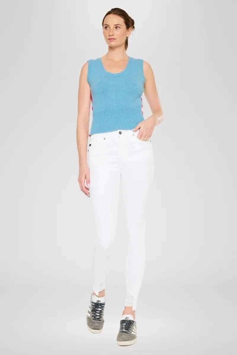 Kancan High Rise Super Skinny Jeans - WHITE by Trendsi from FREYA’S CLOSET