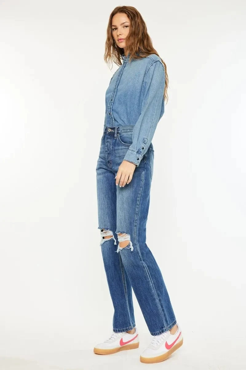 Trendsi Jeans Kancan Ultra High Rise 90's Boyfriend Jeans