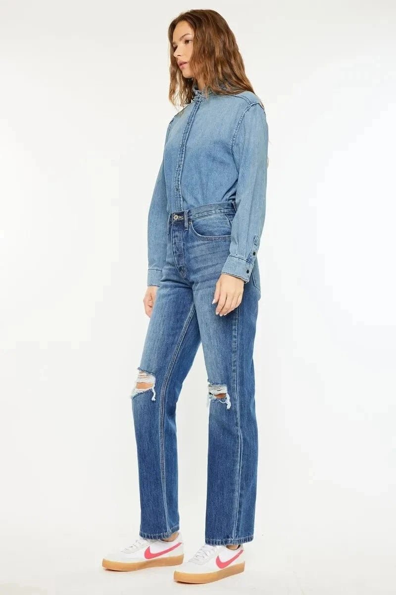 Kancan Ultra High Rise 90's Boyfriend Jeans - MEDIUM by Trendsi from FREYA’S CLOSET