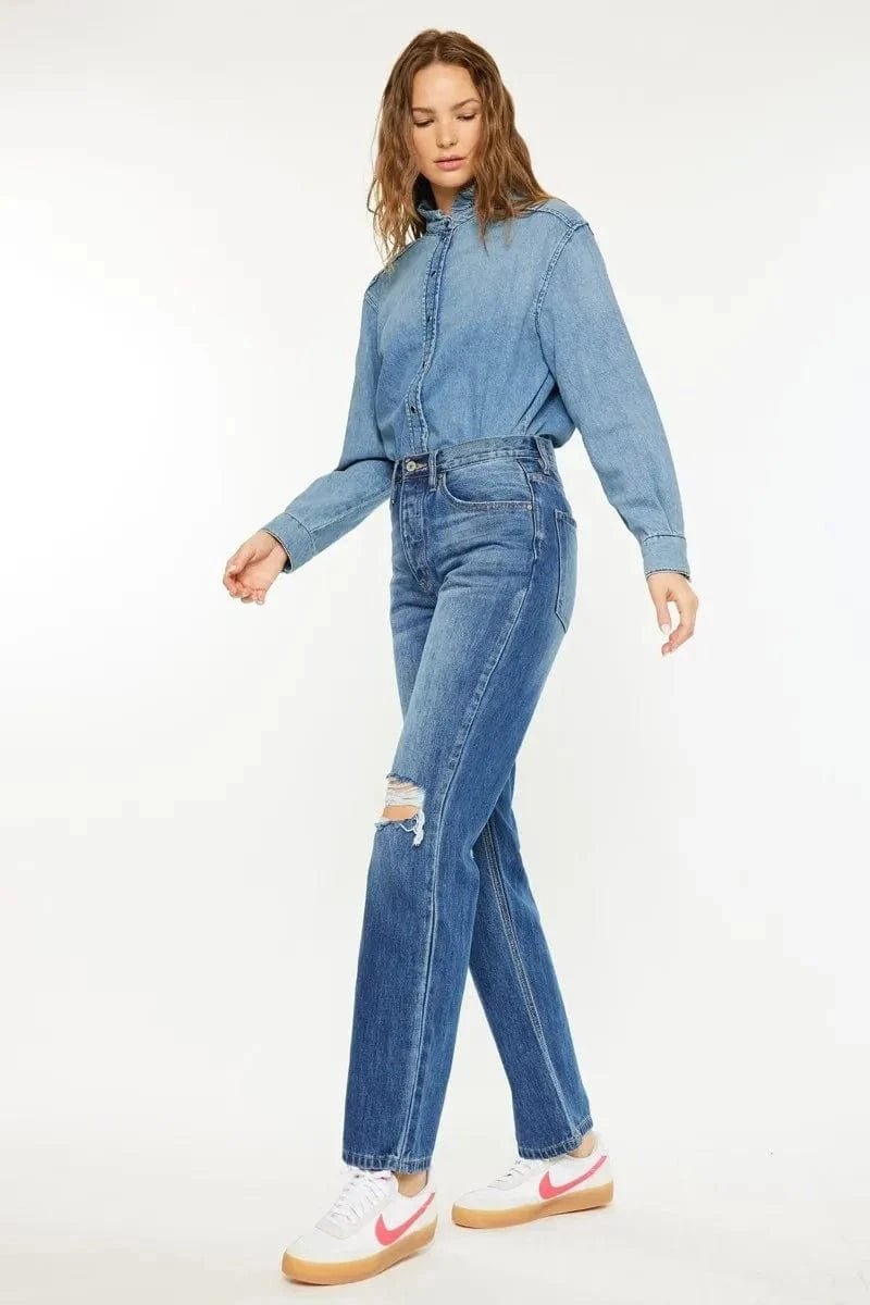 Kancan Ultra High Rise 90's Boyfriend Jeans - MEDIUM by Trendsi from FREYA’S CLOSET