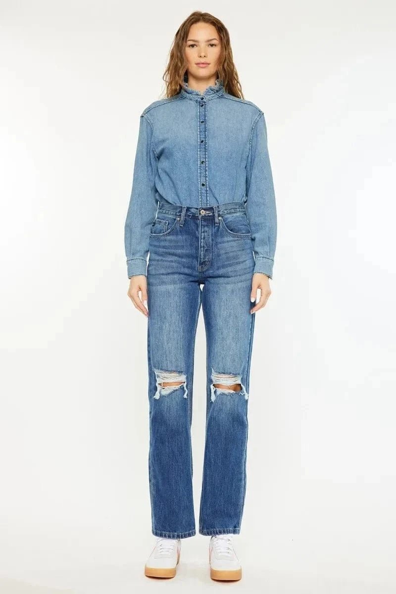 Kancan Ultra High Rise 90's Boyfriend Jeans - MEDIUM by Trendsi from FREYA’S CLOSET
