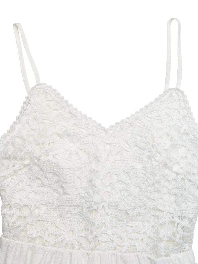 Lace V-neck flowy maxi dress, alternate product image