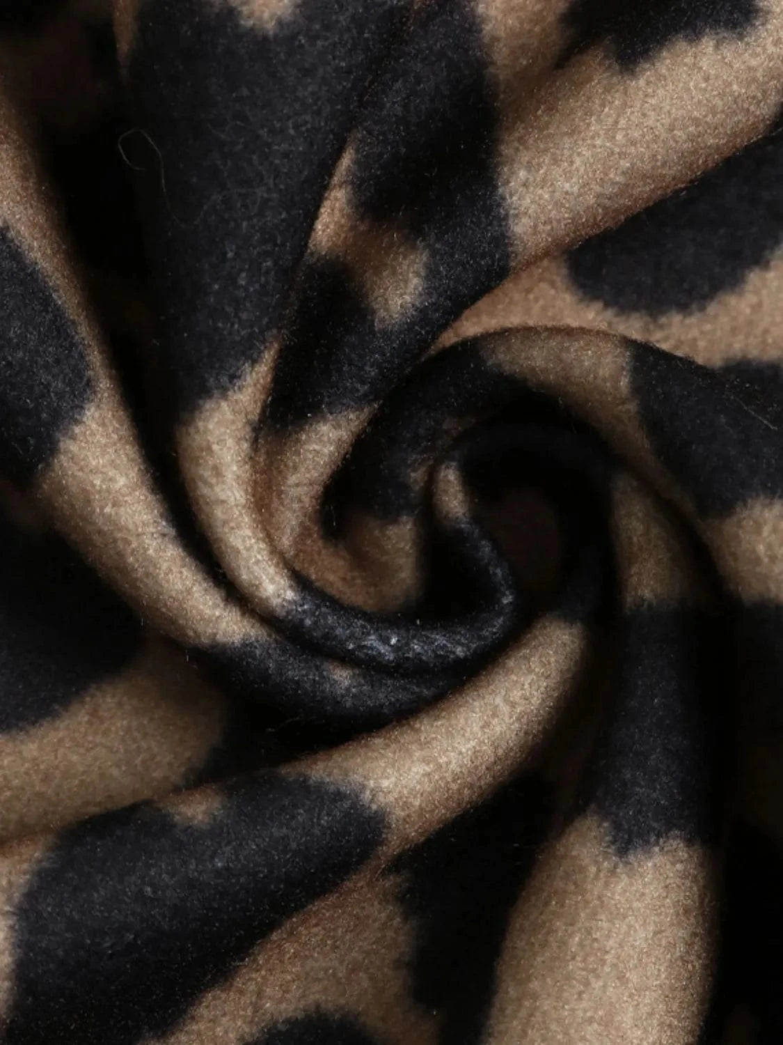 Trendsi Leopard Print Casual Button Up Jacket