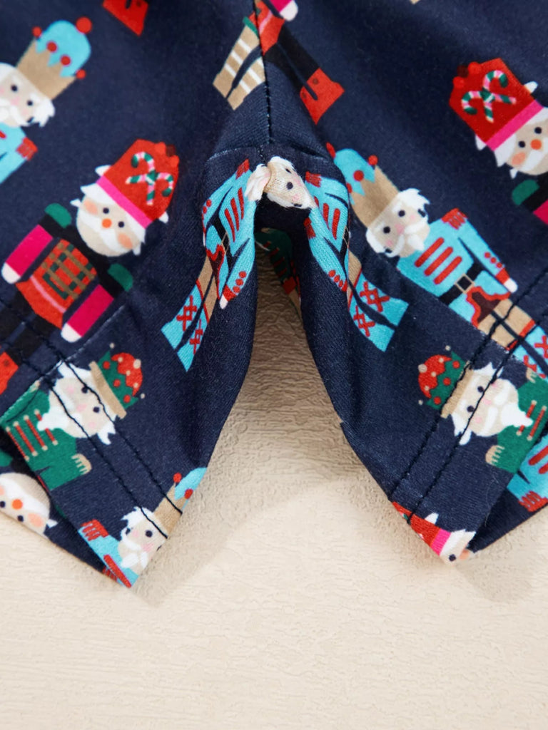 Mama Claus Plaid Letter Tee and Nutcracker Shorts 2pcs Lounge Set - White by Trendsi from FREYA’S CLOSET