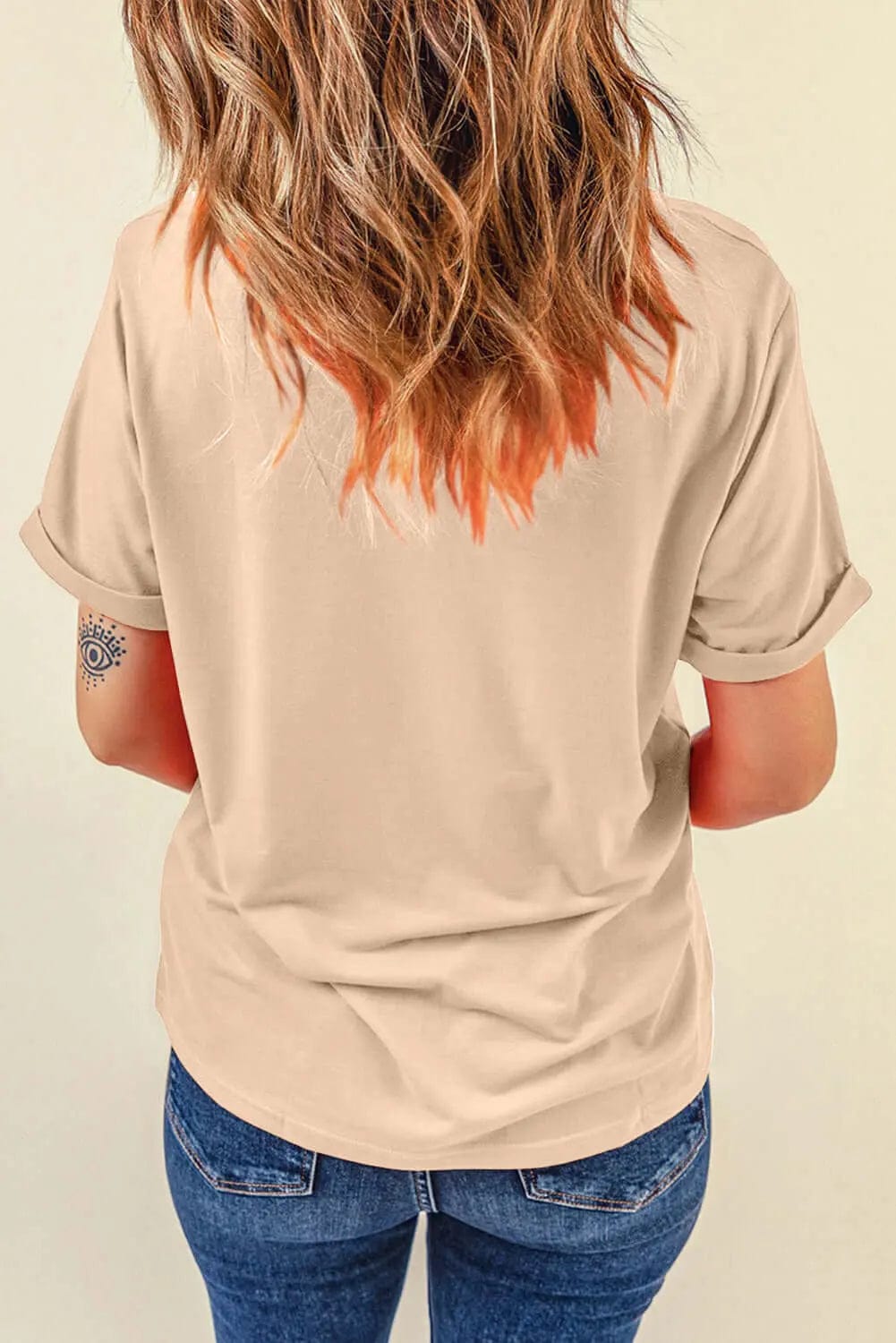 Trendsi Shirts and Blouses MAMA Round Neck Short Sleeve T-Shirt