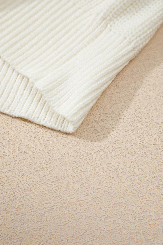 MERRY & BRIGHT Round Neck Sweater - Ivory by Trendsi from FREYA’S CLOSET