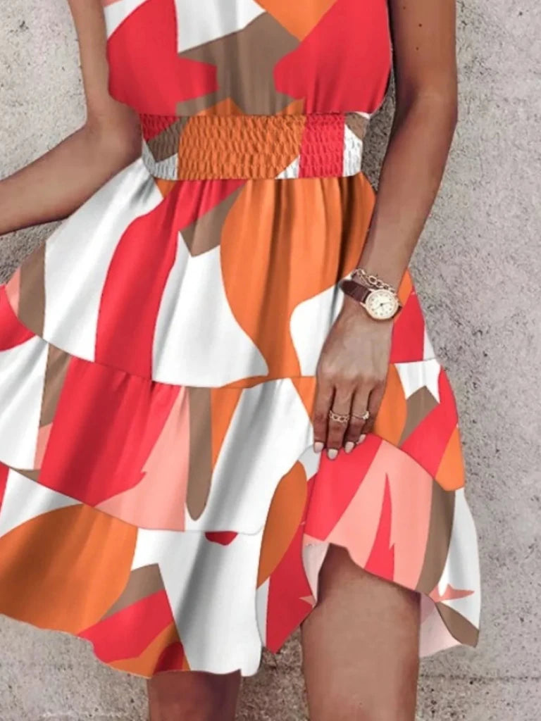 Paisley Print Halter Neck Mini Dress - Three Colors by Trendsi from FREYA’S CLOSET
