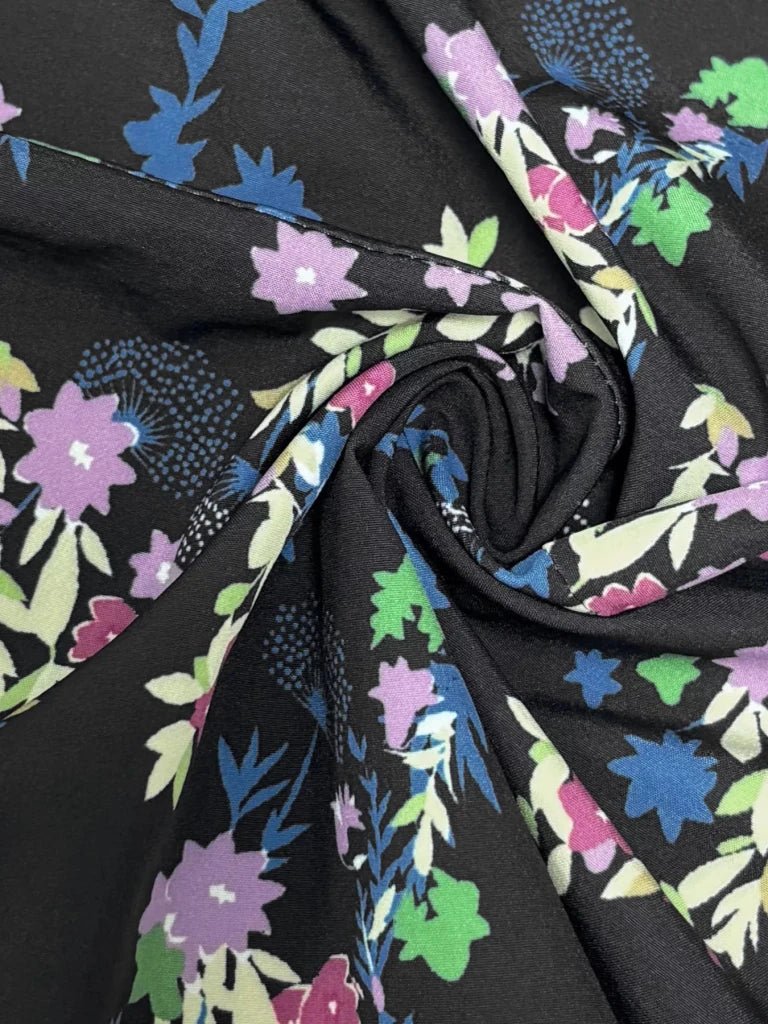 Plus Size Floral V - Neck Cap Sleeve Maxi Dress - Dark Blue by Trendsi from FREYA’S CLOSET