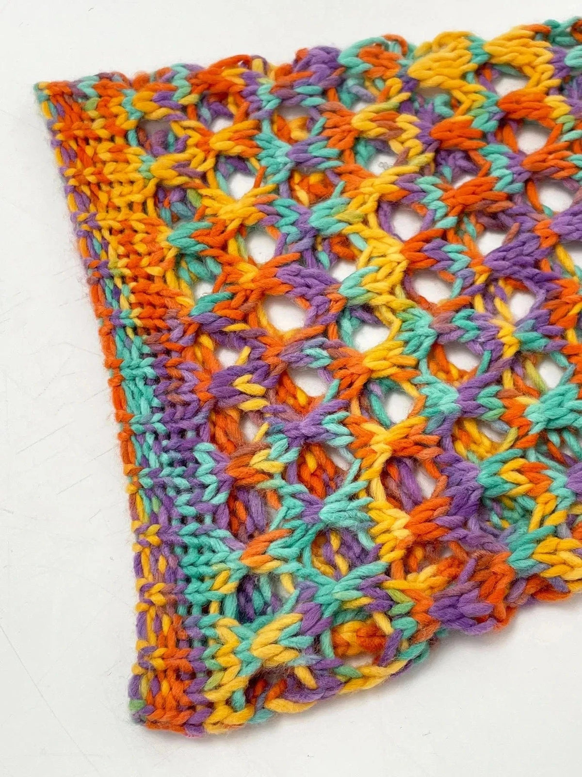 Trendsi Shirts and Blouse Rainbow Crochet Hollow Out Cropped Sweater
