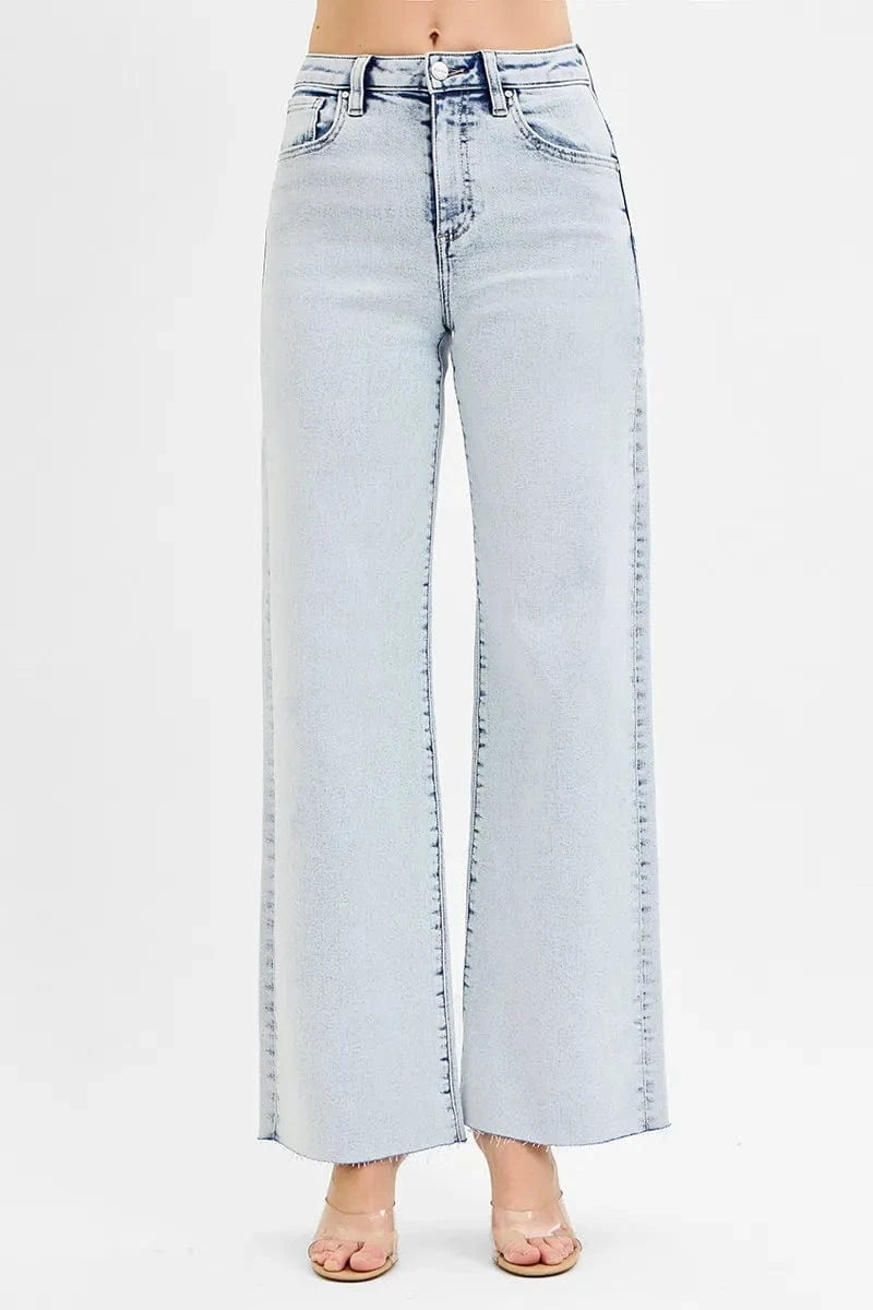 Trendsi Jeans RISEN Full Size High Rise Wide Leg Jeans Plus Size