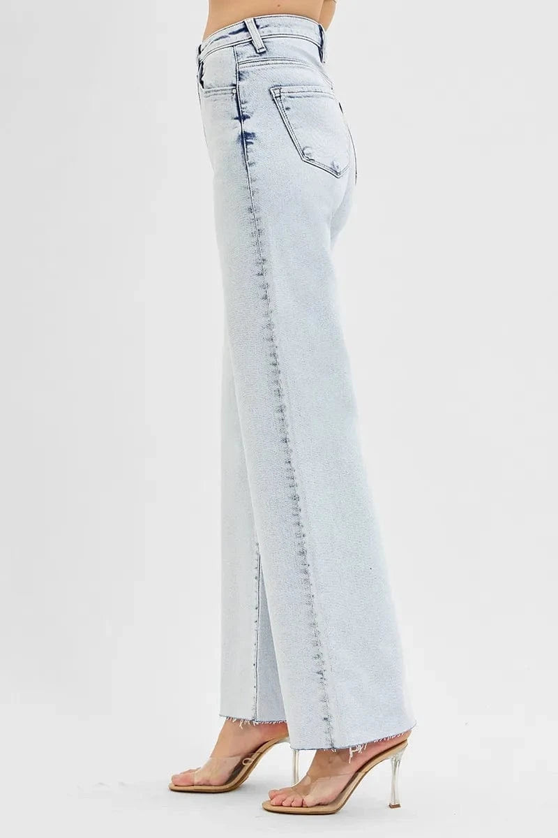 Trendsi Jeans RISEN Full Size High Rise Wide Leg Jeans Plus Size