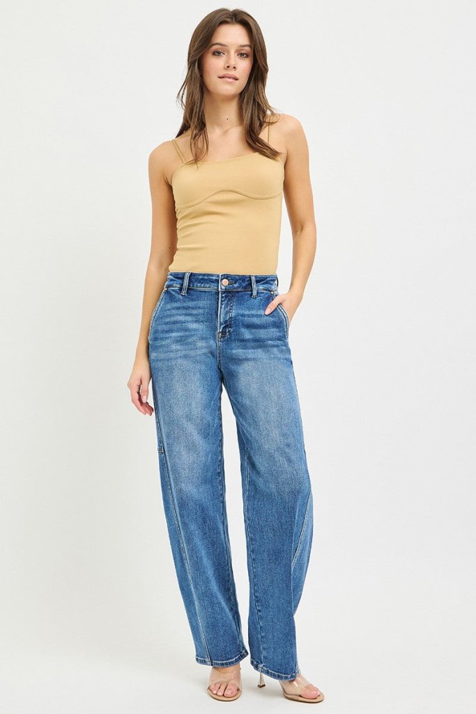 RISEN Slouchy Baggy Jeans - MEDIUM by Trendsi from FREYA’S CLOSET
