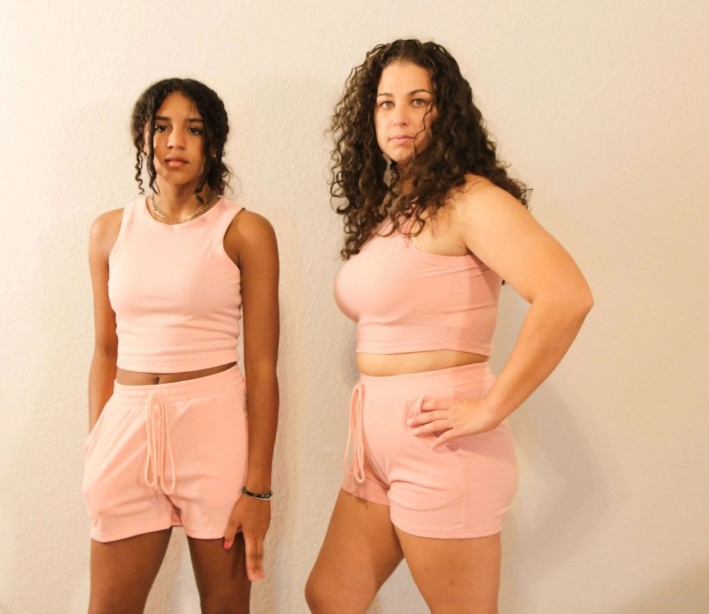 Round Neck Tank and Drawstring Shorts Set - Blush Pink by Trendsi from FREYA’S CLOSET