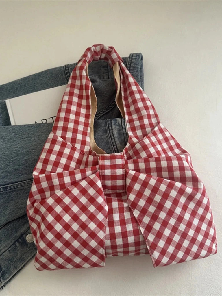 Ruched Bow Shoulder Bag - Pink by Trendsi from FREYA’S CLOSET