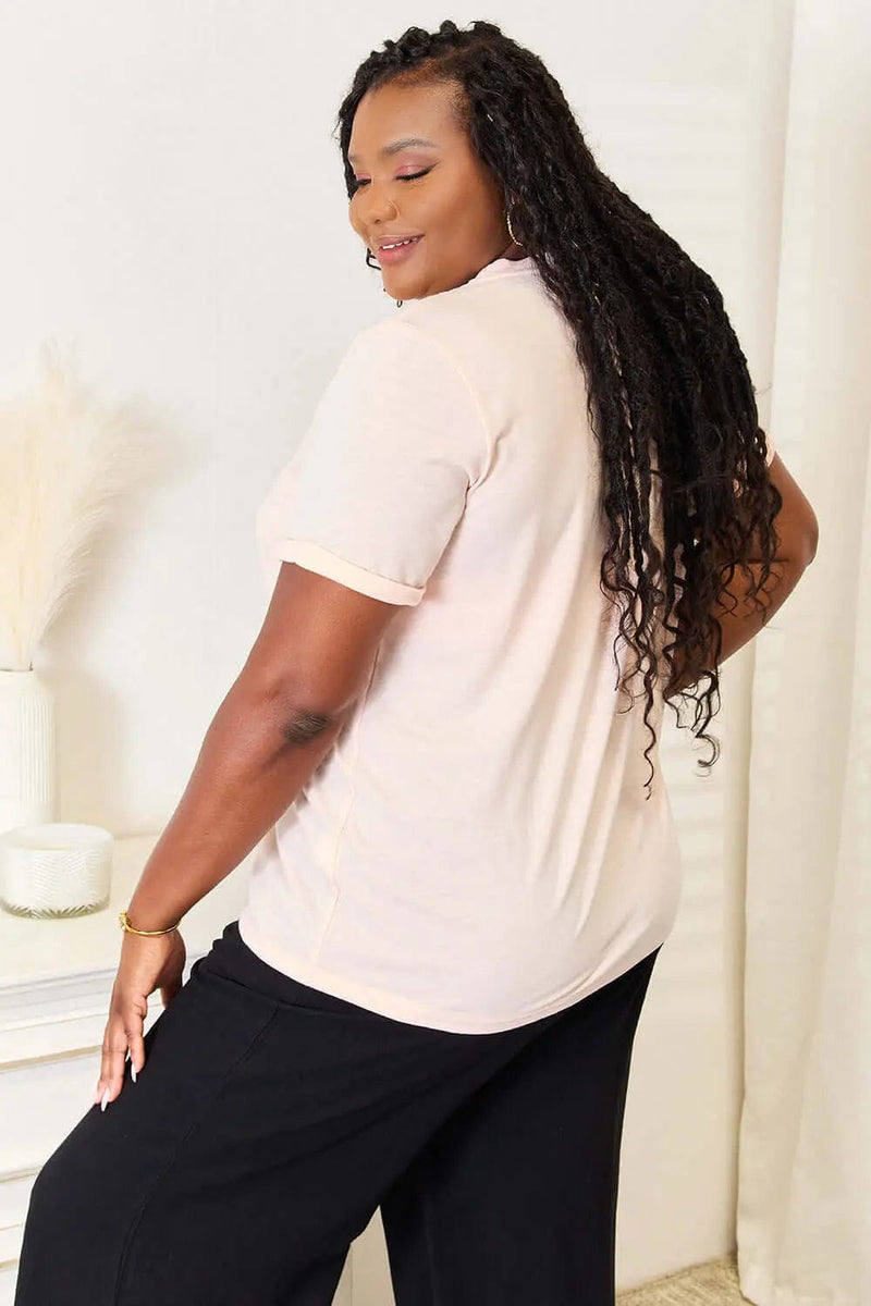 Trendsi Shirts and Blouses Simply Love BE KIND Graphic Round Neck T-Shirt