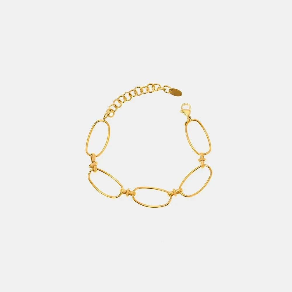Titanium Steel Chain Bracelet - Gold by Trendsi from FREYA’S CLOSET