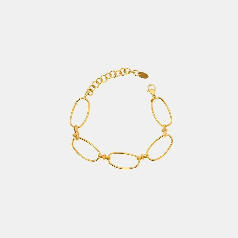 Titanium Steel Chain Bracelet - Gold by Trendsi from FREYA’S CLOSET