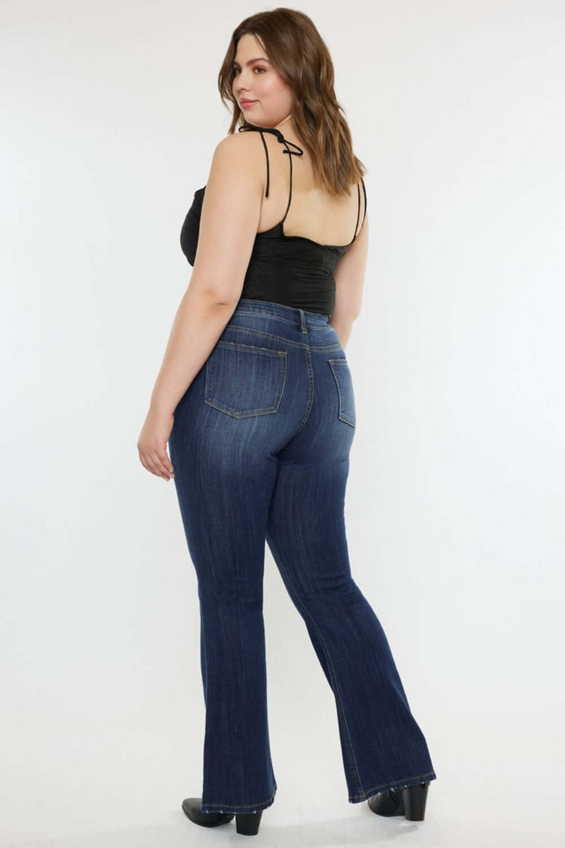 Trendsi Jeans Kancan Full Size Mid Rise Slim Flare Jeans Kancan Full Size Mid Rise Slim Flare Jeans