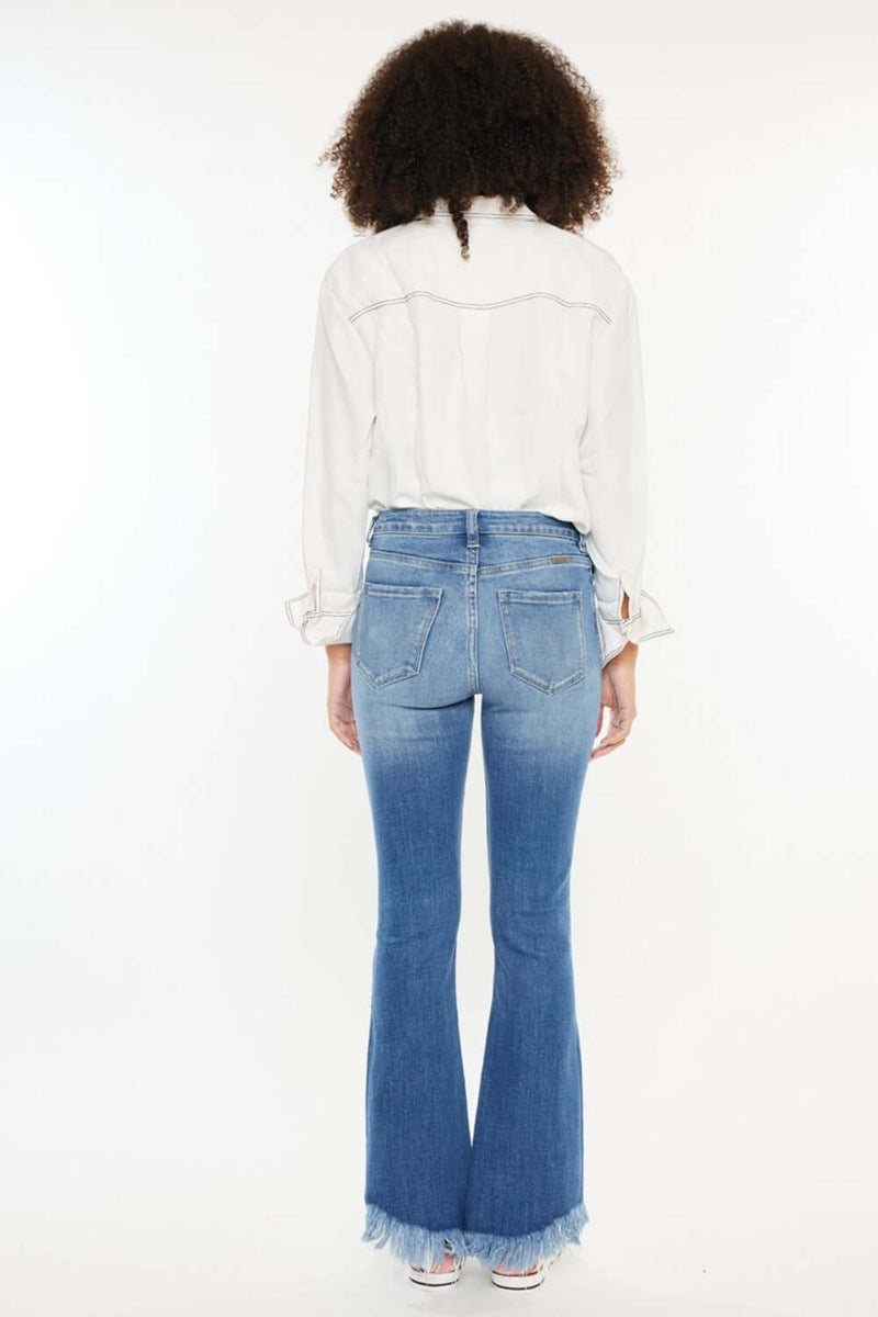 Trendsi Jeans Kancan High Rise Frayed Hem Jeans Kancan High Rise Frayed Hem Jeans